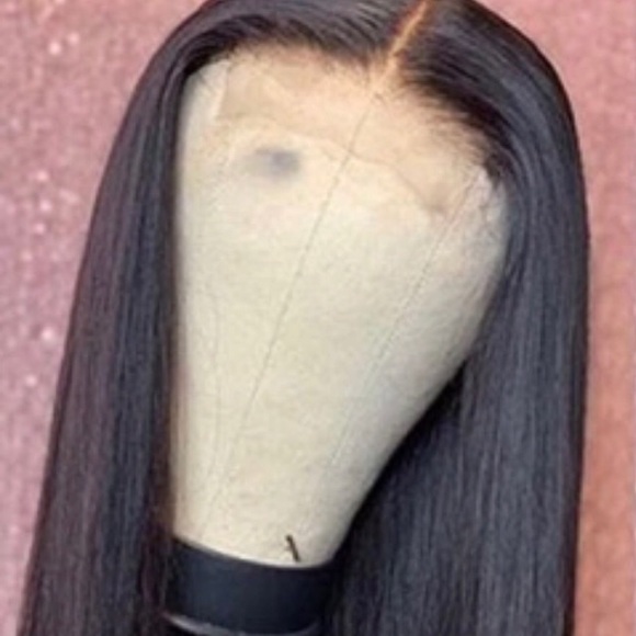 22” inch black wig all natural Brazilian